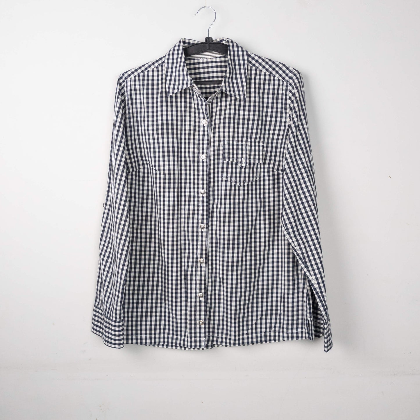 Checkered Button-Up Shirt