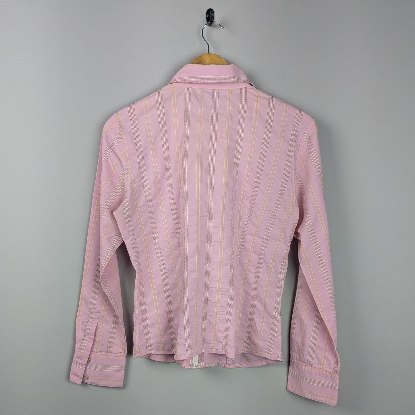 Striped Zip-Up Shirt