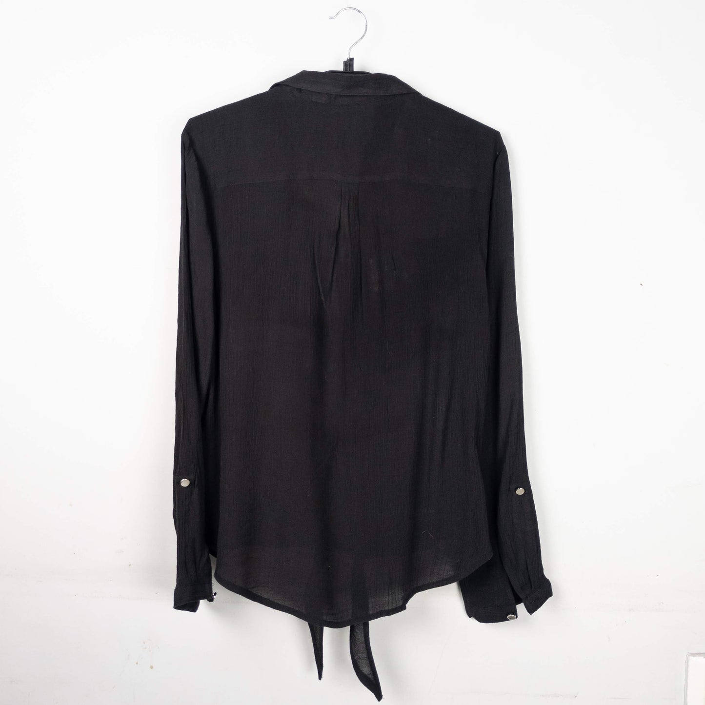 Black Tie Front Shirt