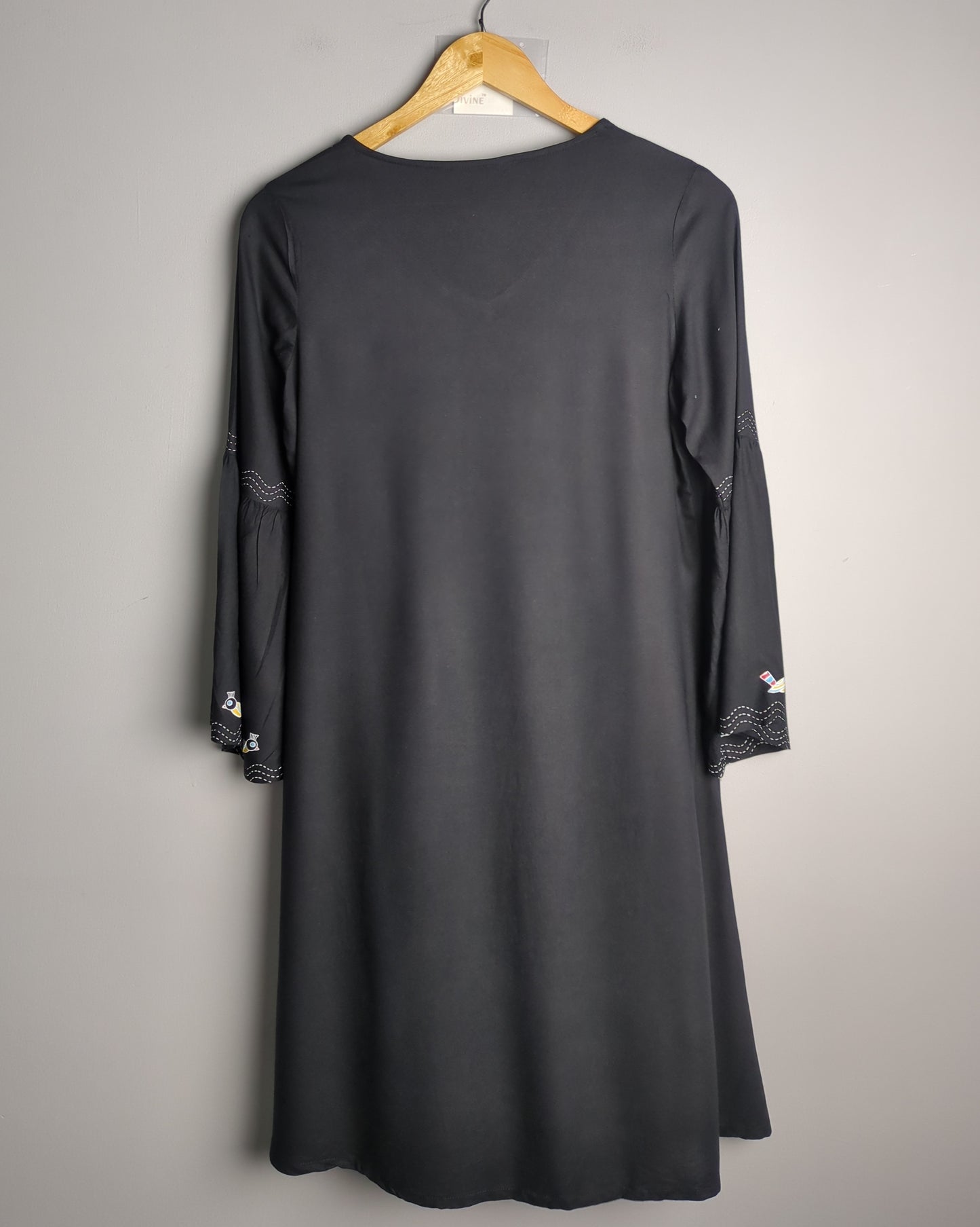 Global Desi Black Shift Dress