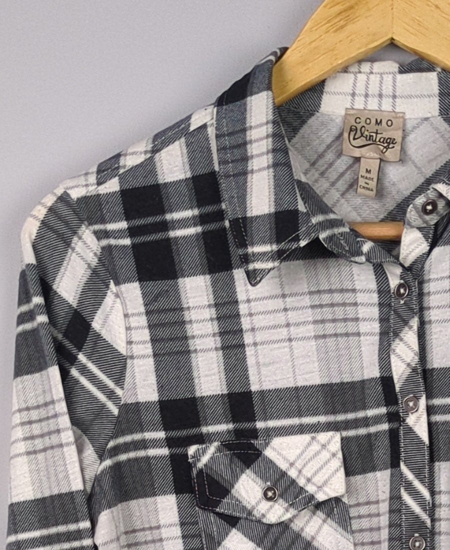 Plaid Button-Up