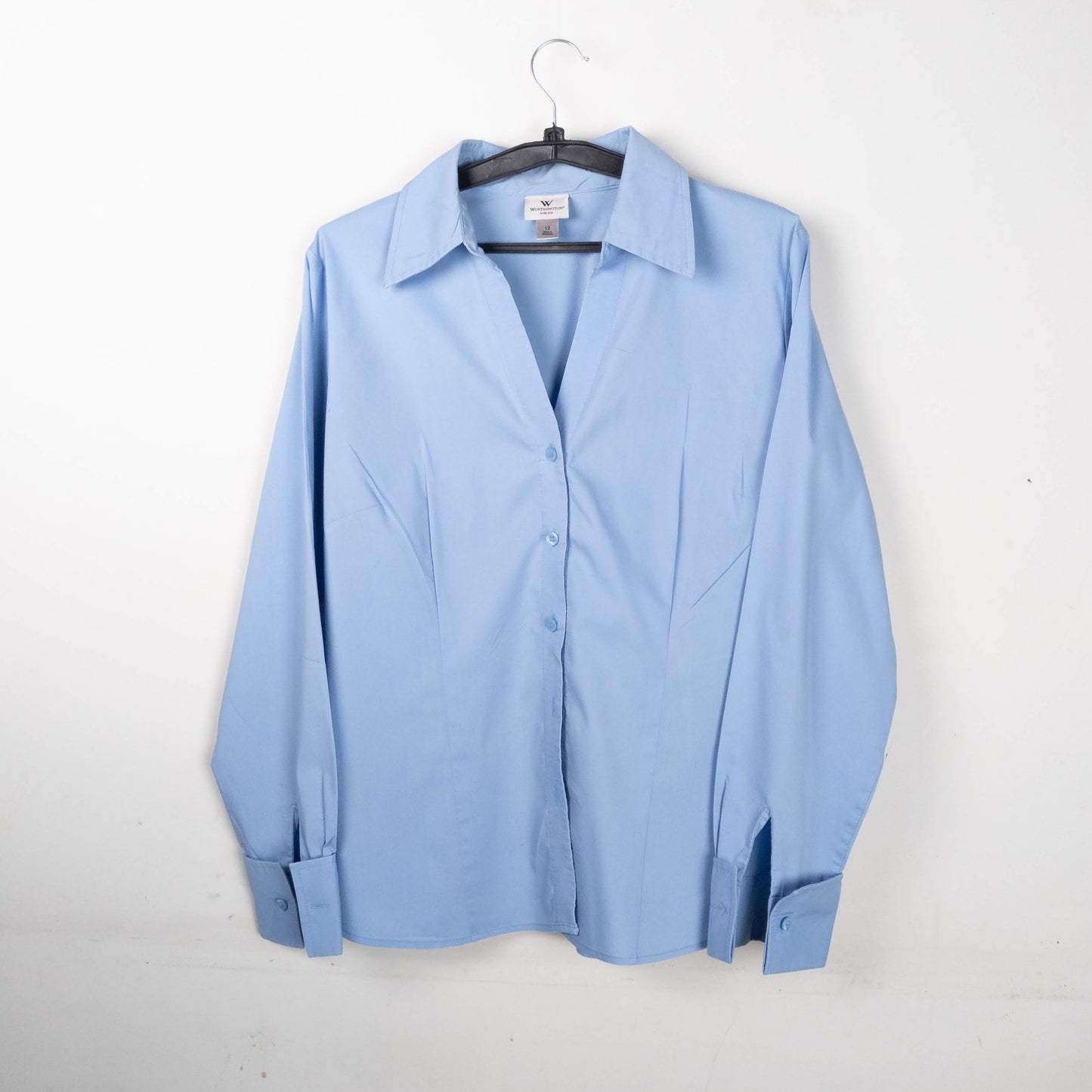 Blue V-Neck Shirt