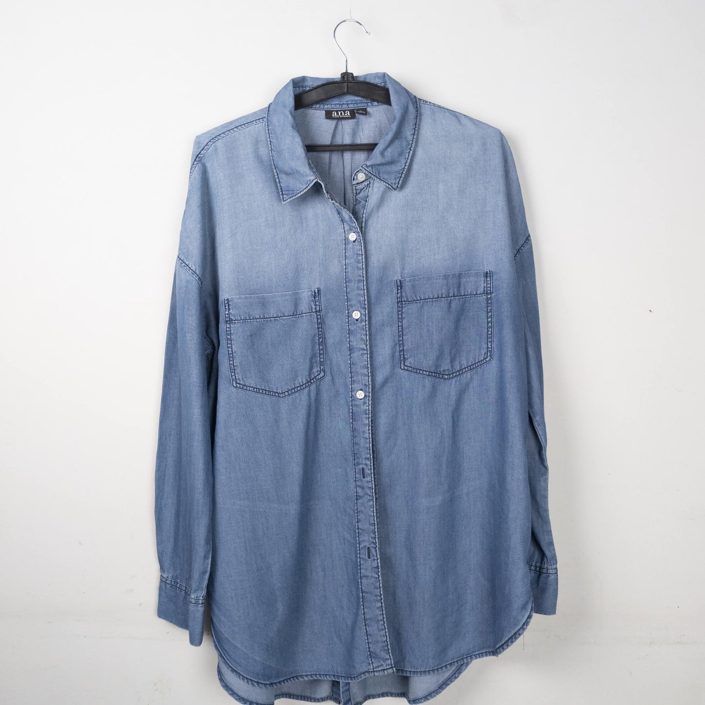 Denim Long Sleeve Button Down Shirt