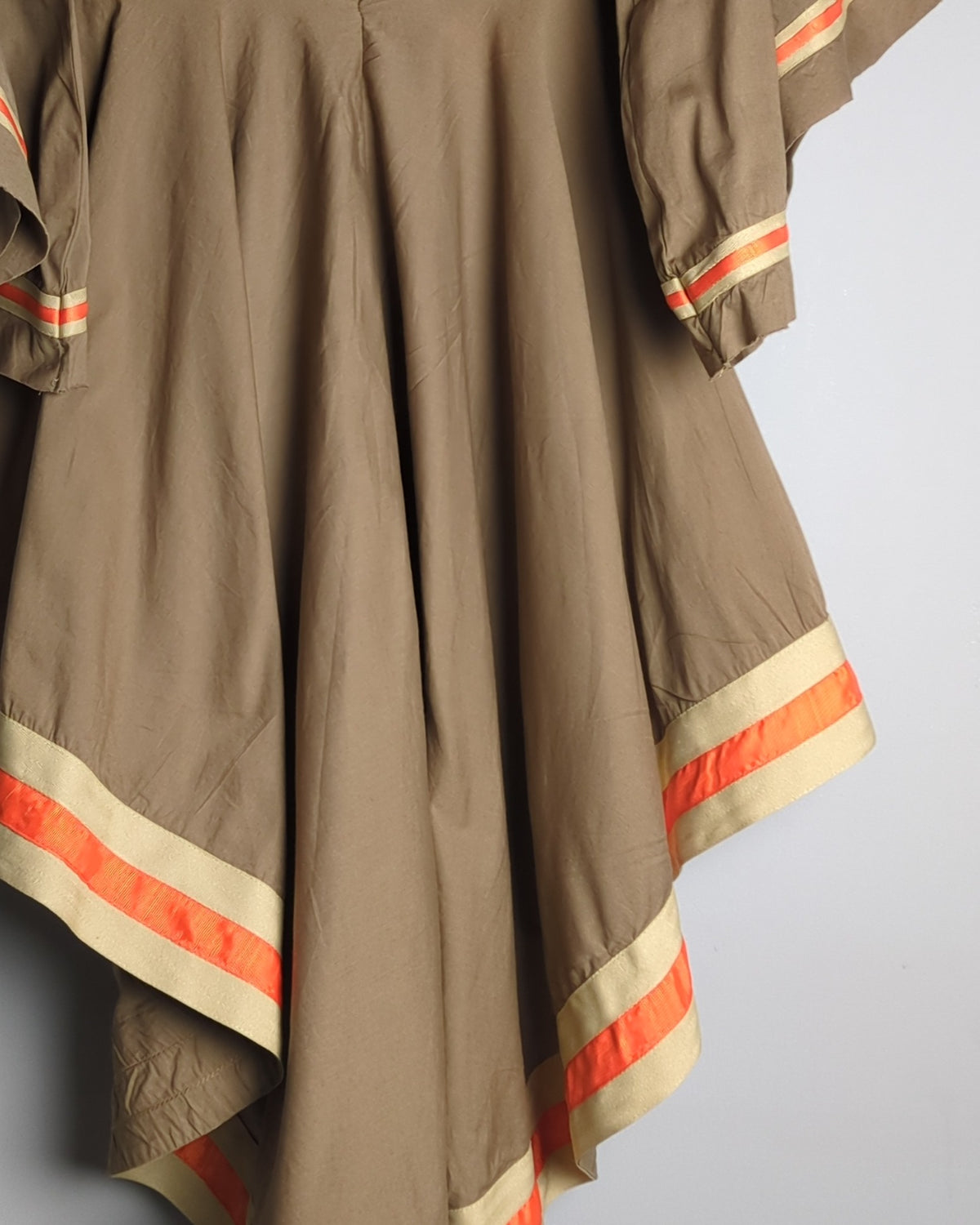 Mehaka Mirapuri Couture Brown Ruffle Dress