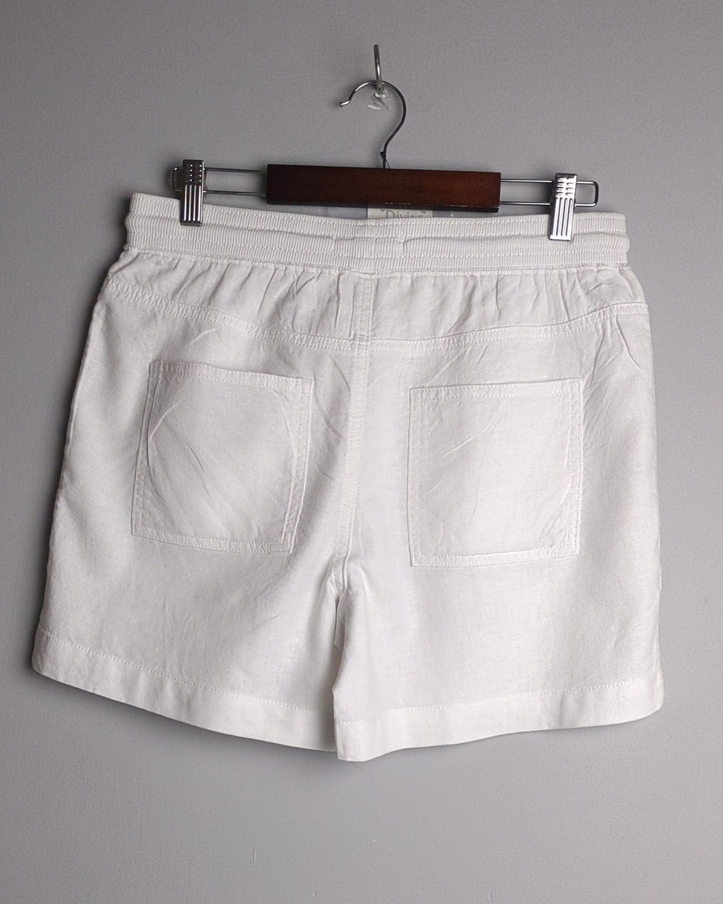 M&S White Linen Shorts