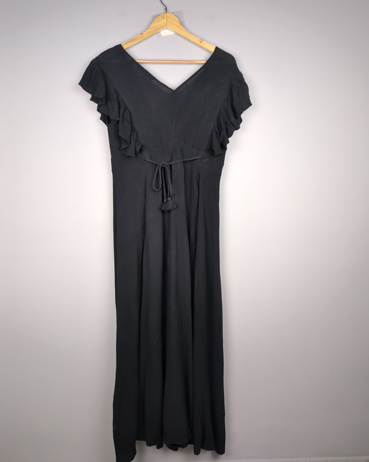 Zara Black Ruffle Blouse