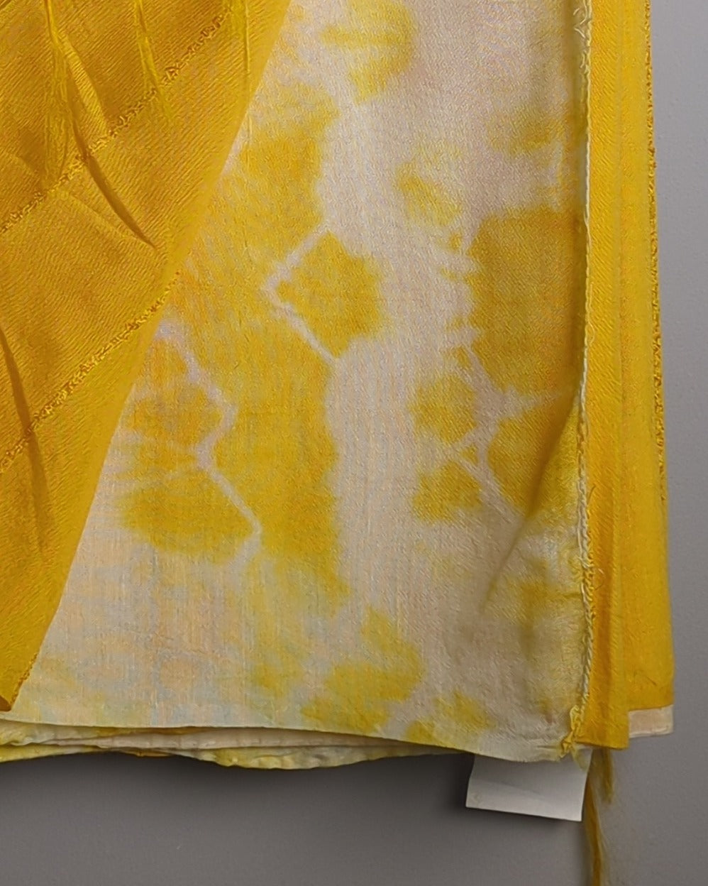 Yellow Textured Saaree