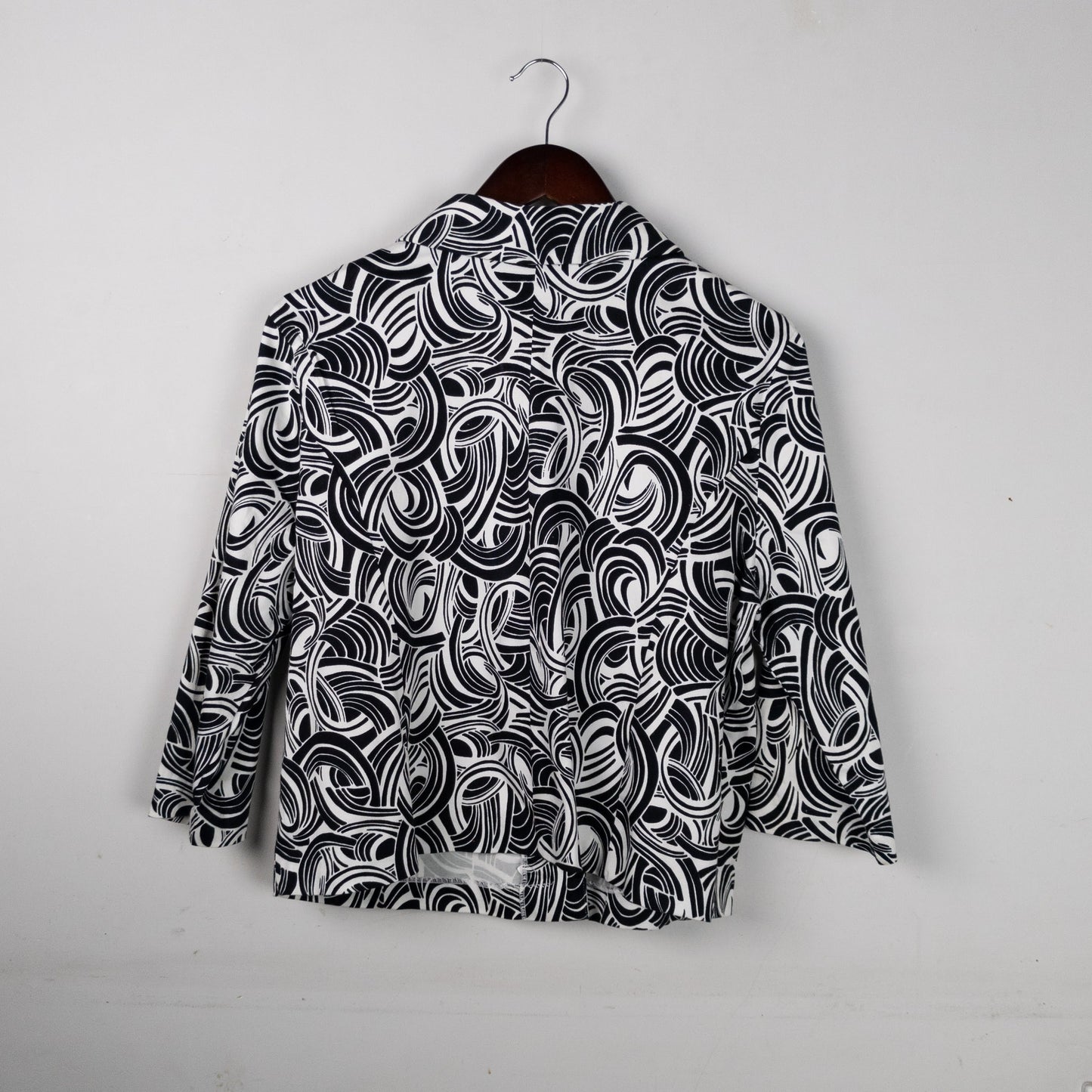 Patterned Button-Up Jacket