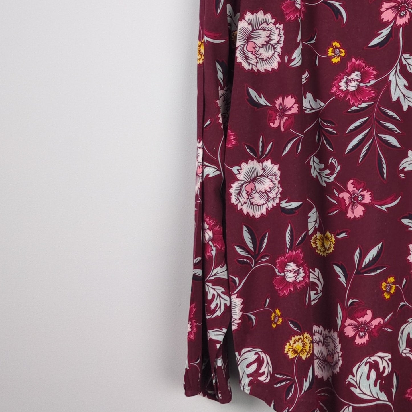 Floral Maroon