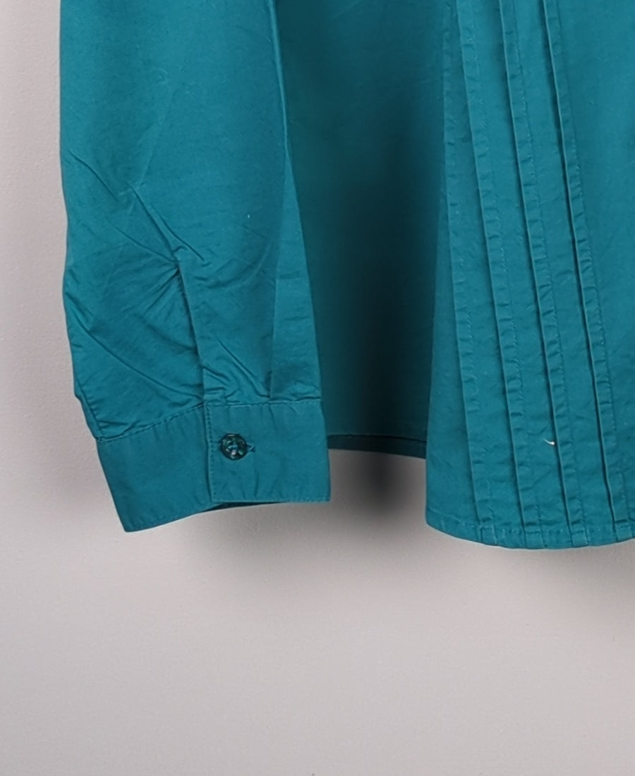 Teal Button-Up