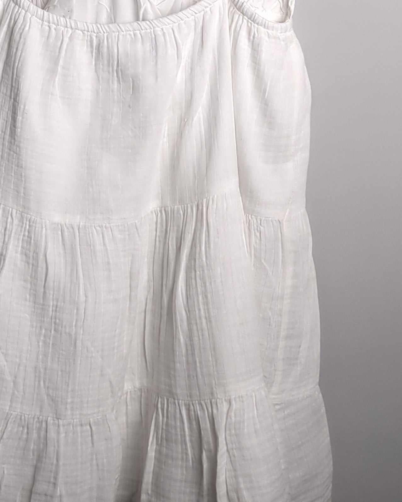 Zara White Tiered Cami
