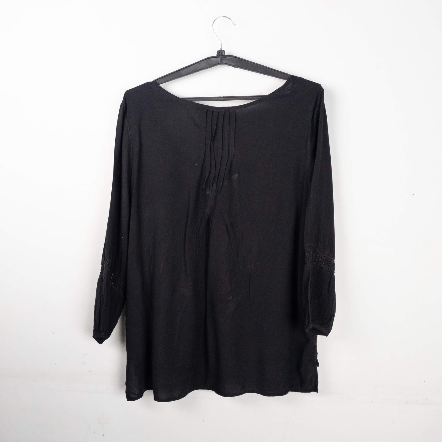 Black Button-Up Top