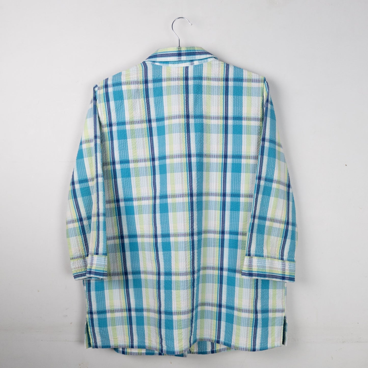 Plaid Button-Up Shirt