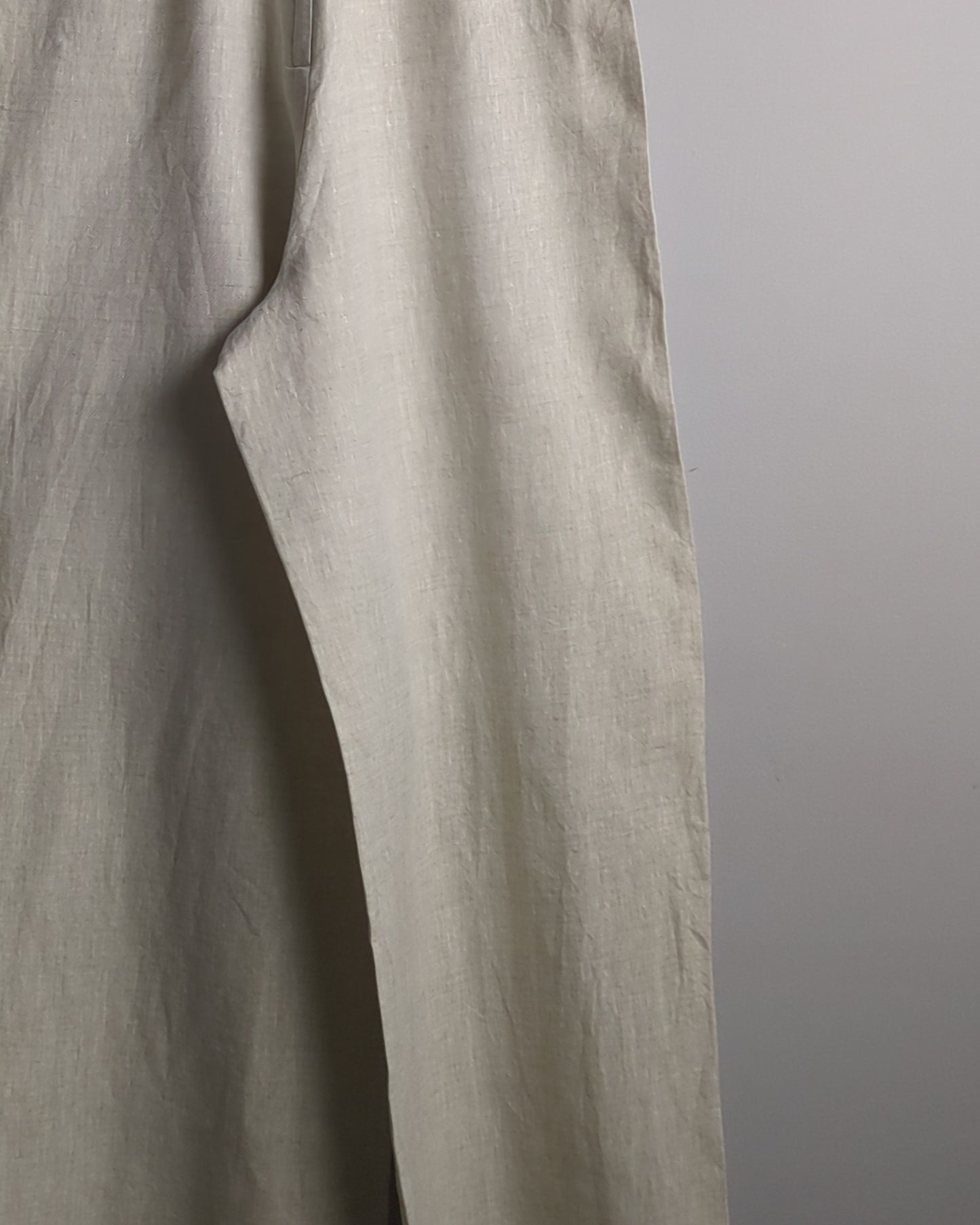 H&M Beige Linen Jumpsuit