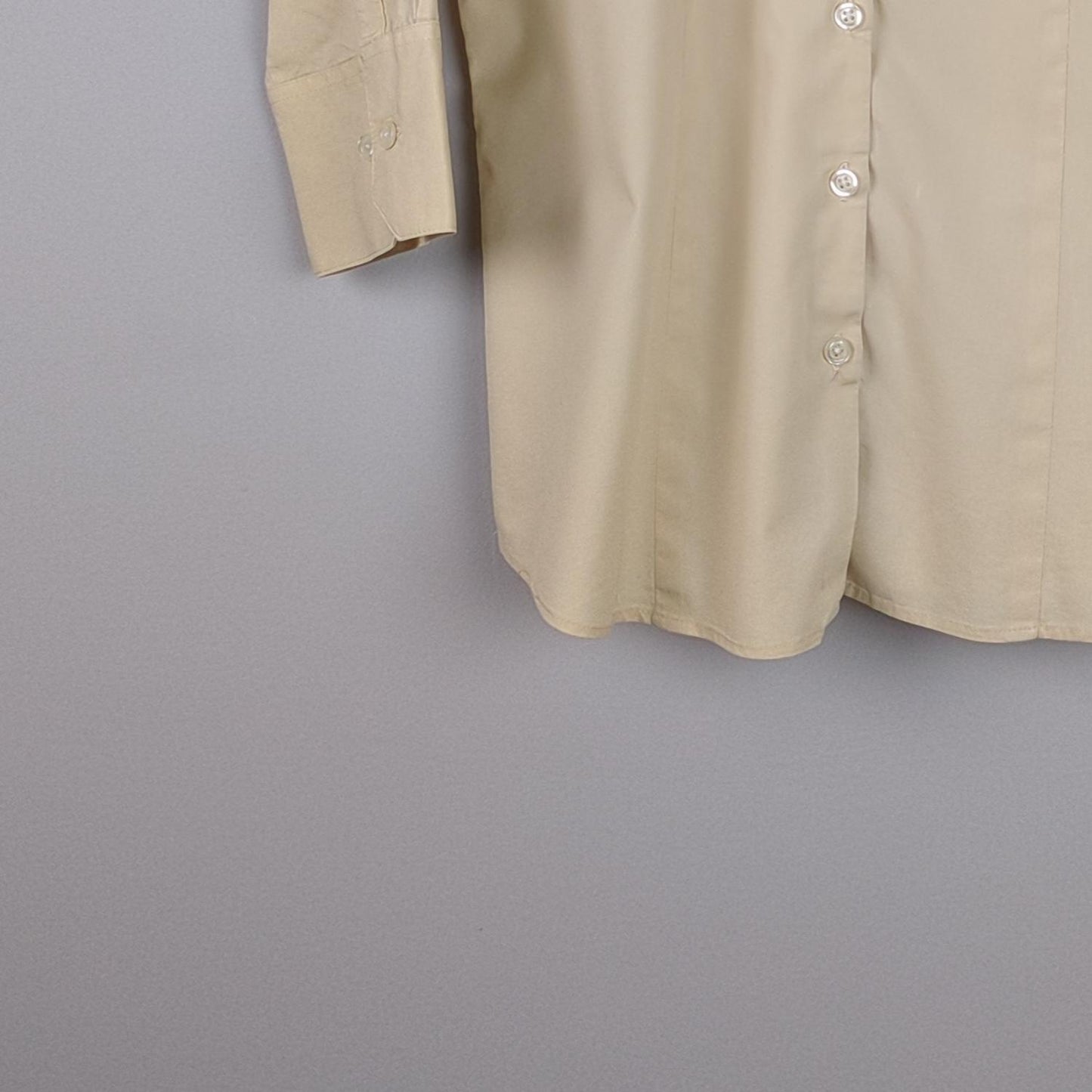 Solid Button Up Shirt
