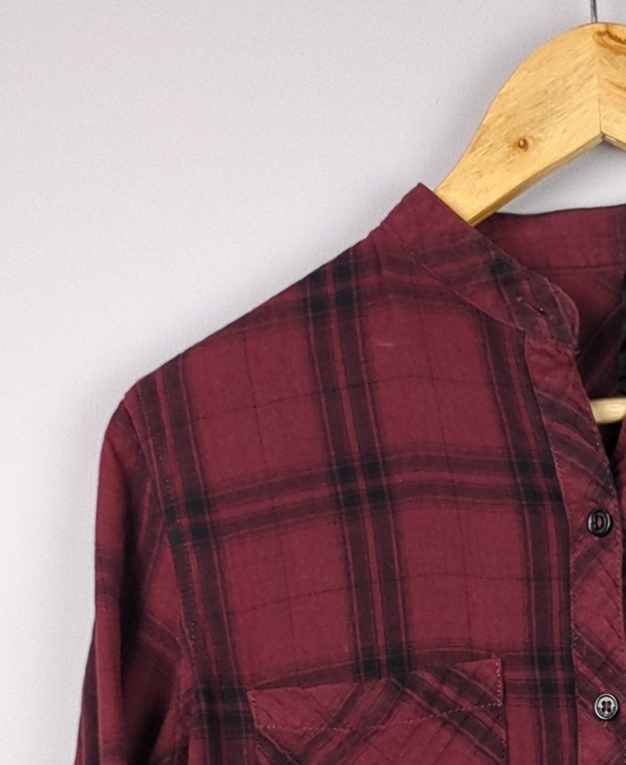 Plaid Maroon