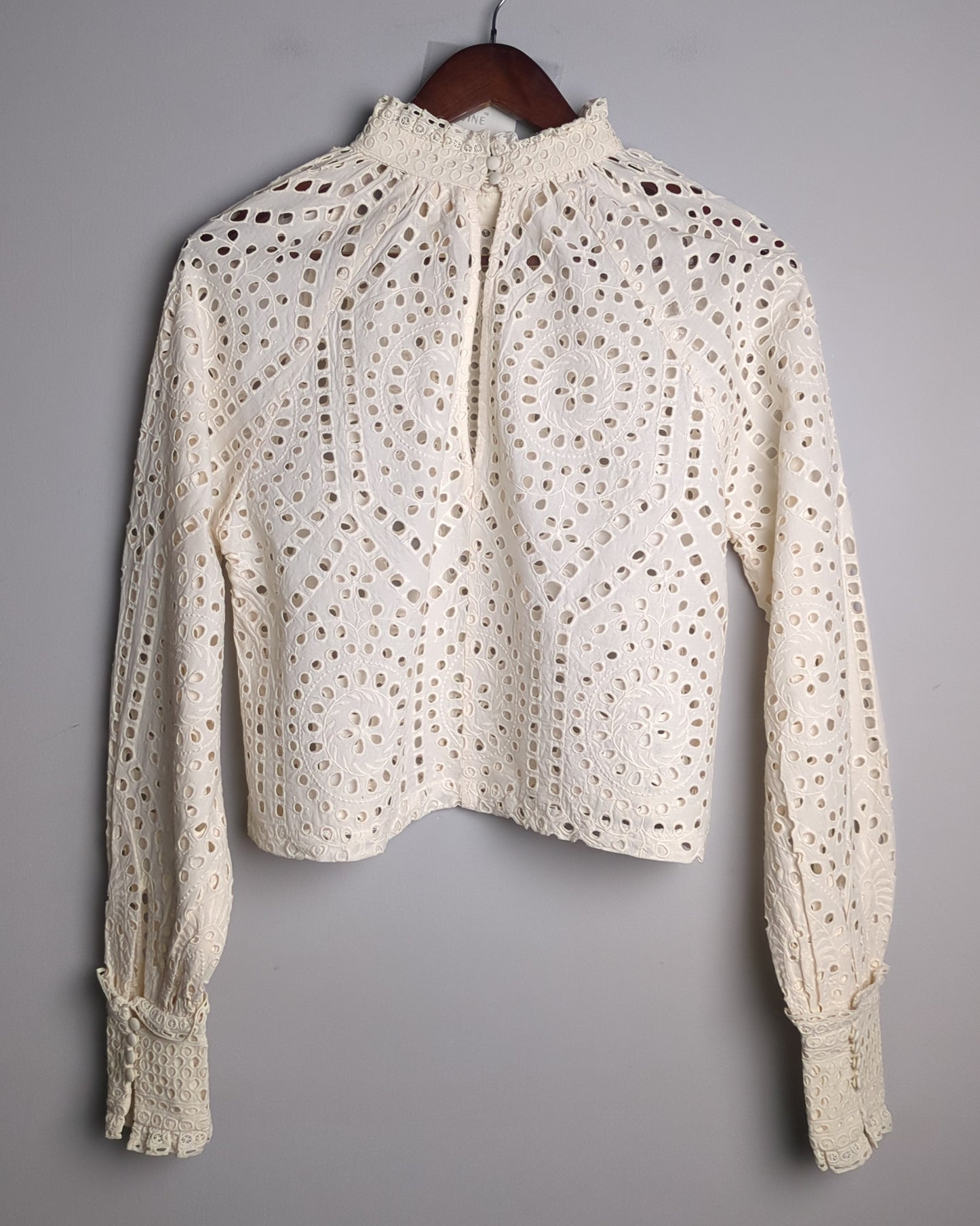 H&M White Eyelet Cute Skirt Coord