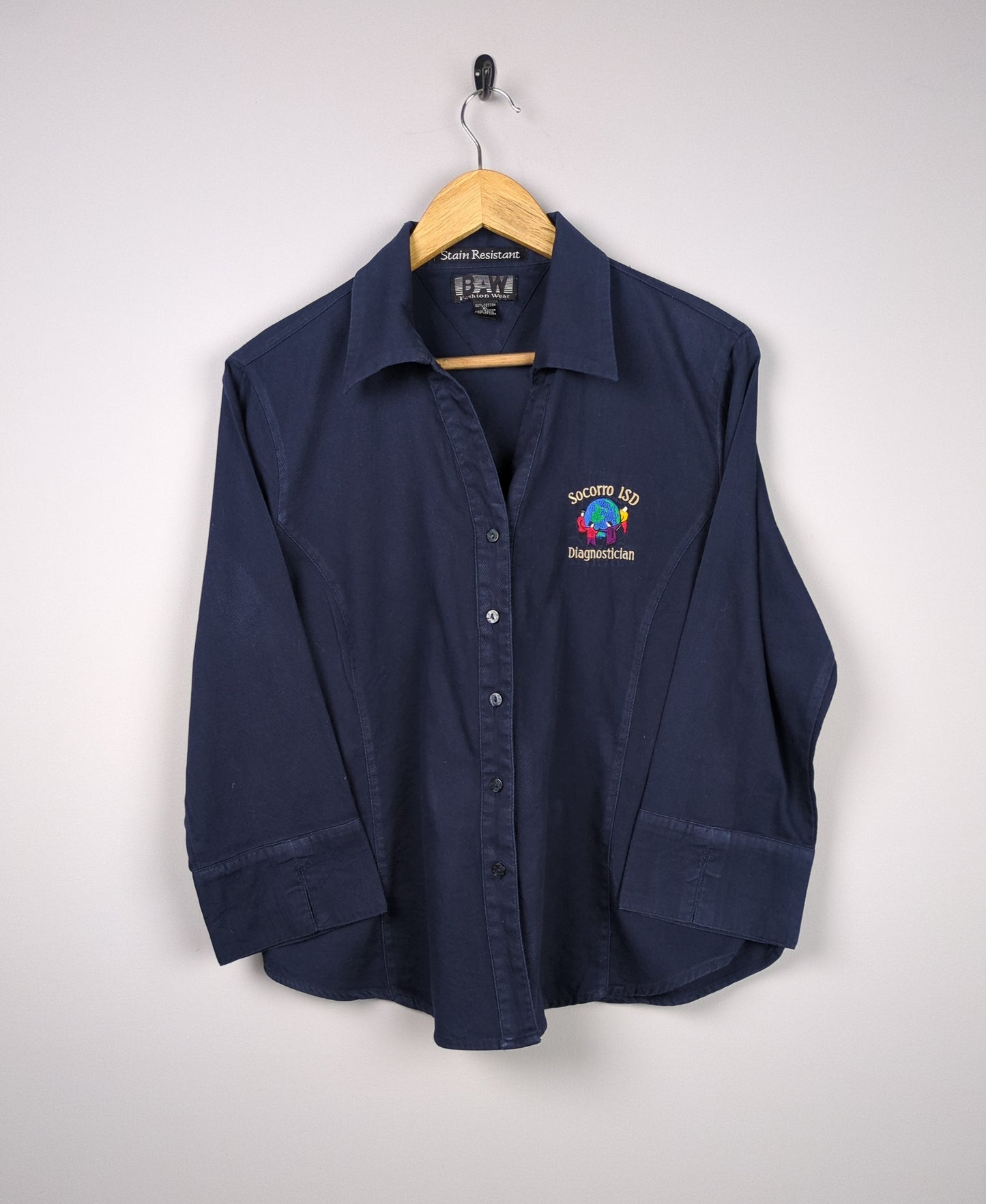 Navy Button-Down