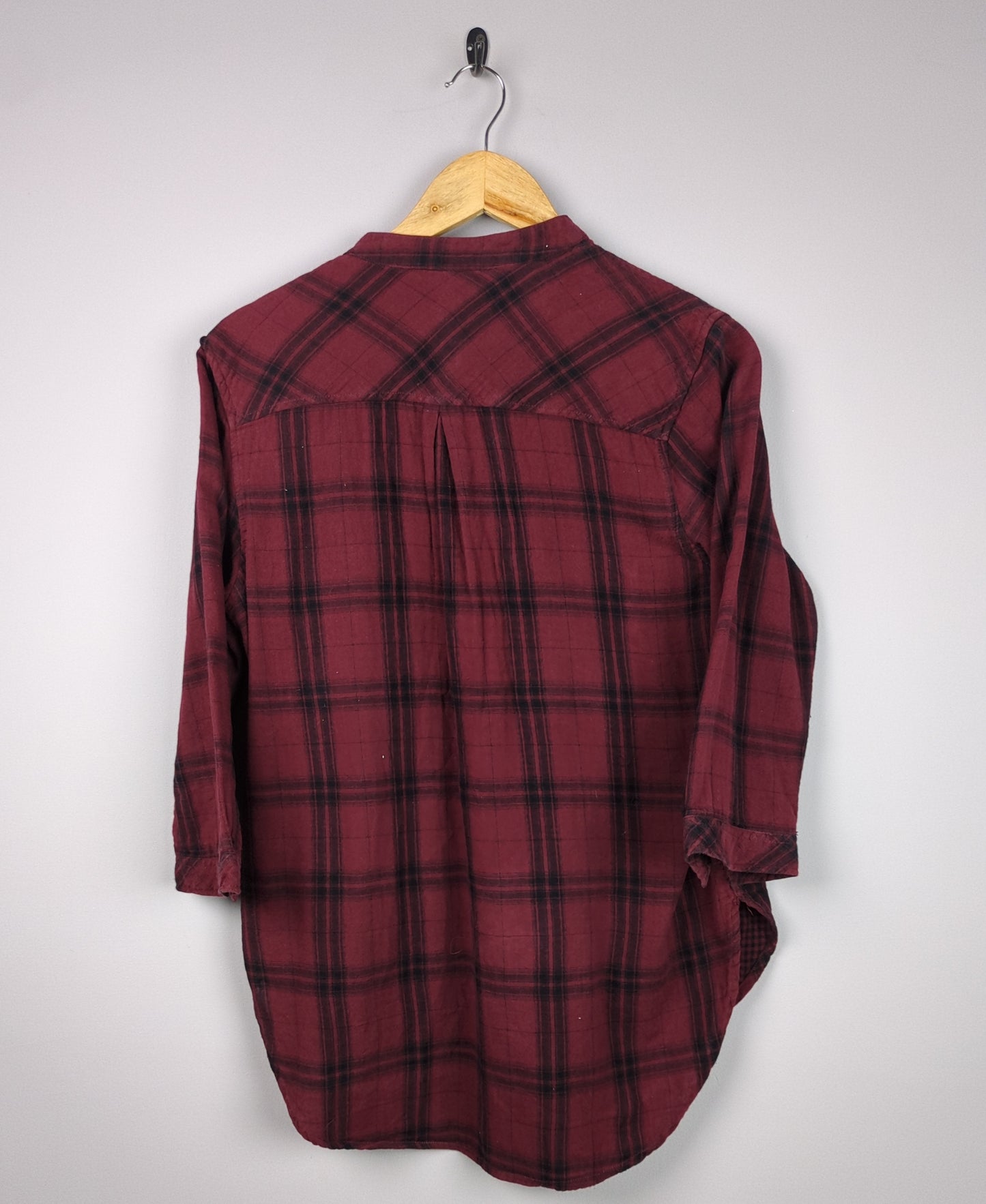 Plaid Maroon