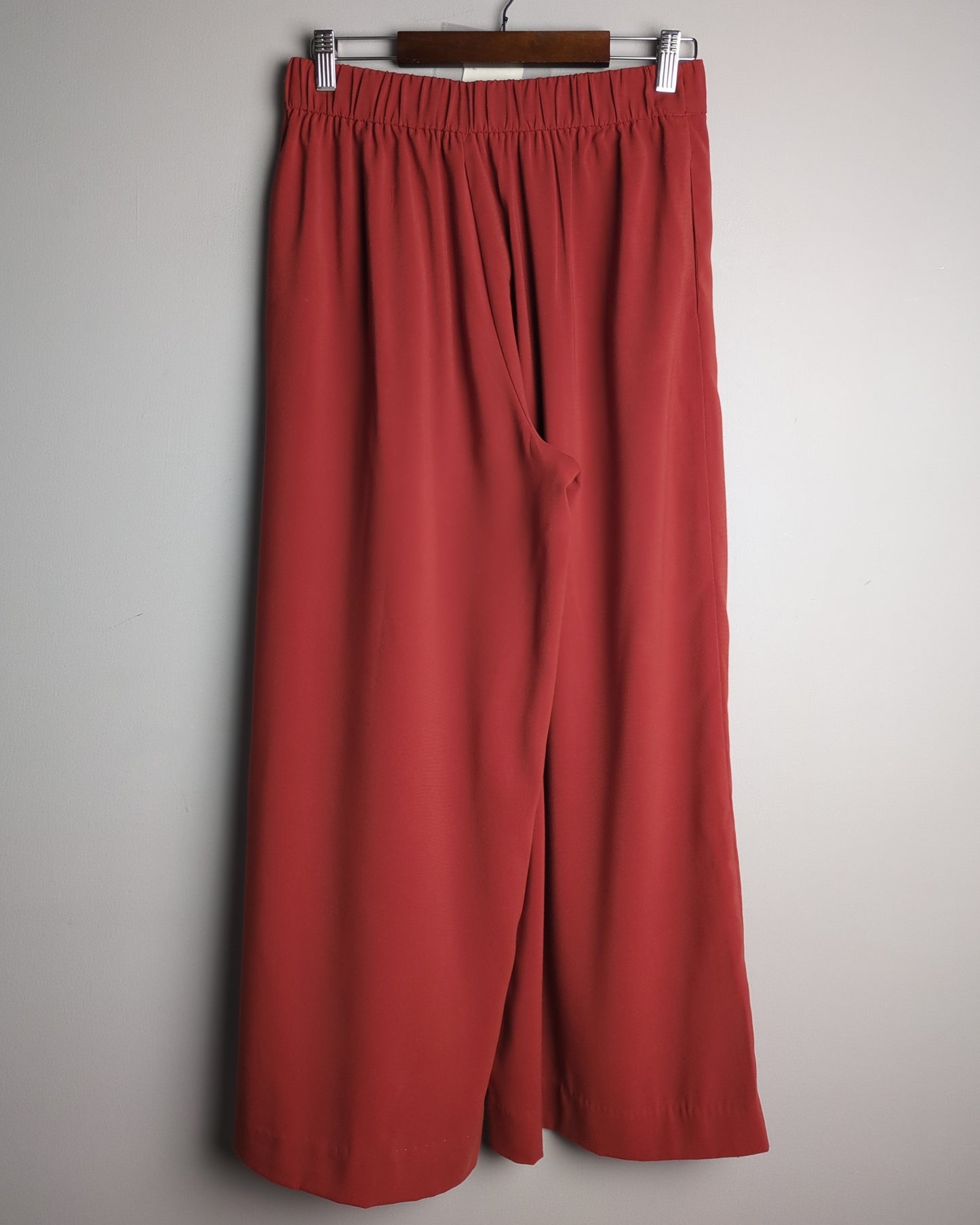 Zara Red Wide-Leg Pants