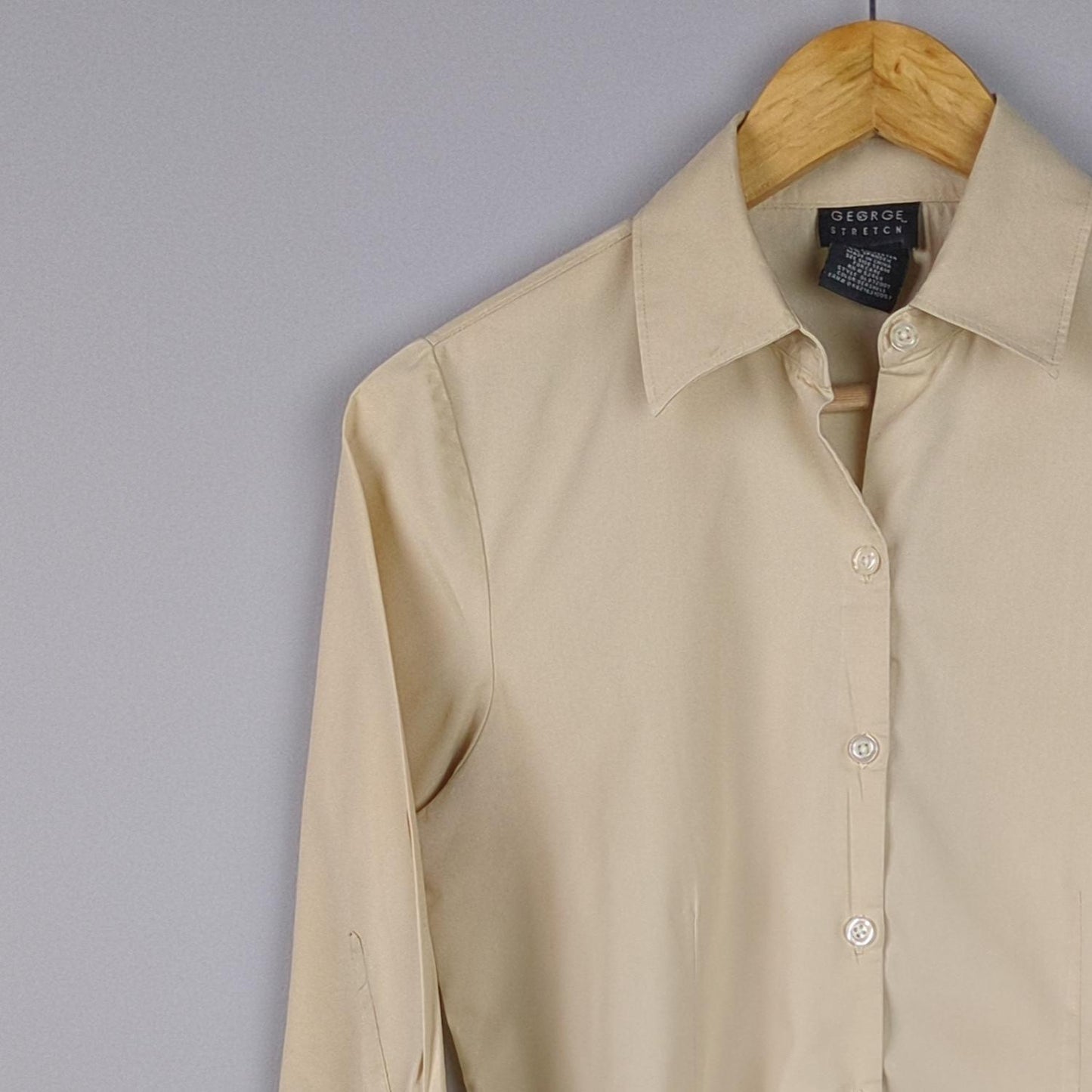 Solid Button Up Shirt