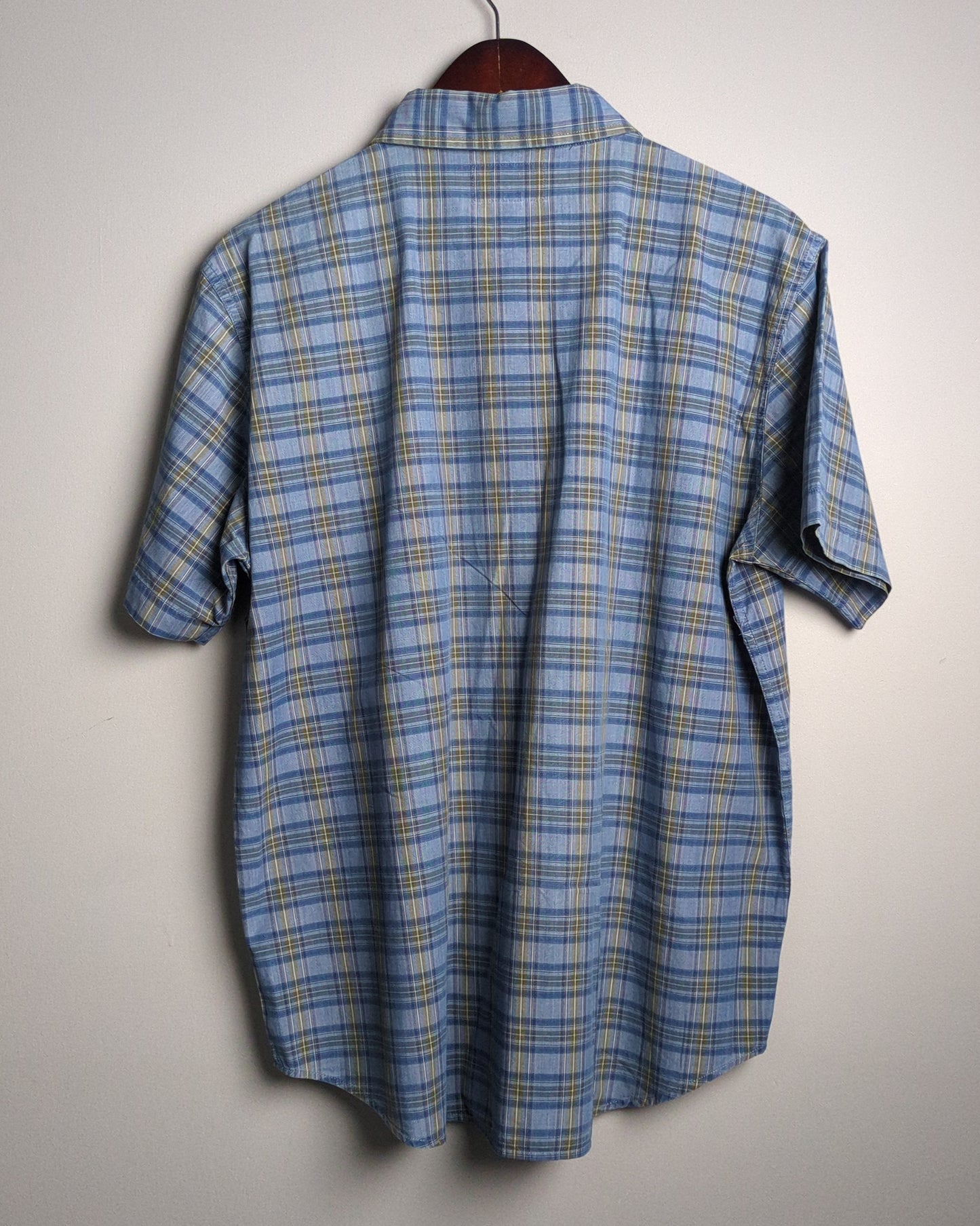American Eagle Blue Button-Down Shirt