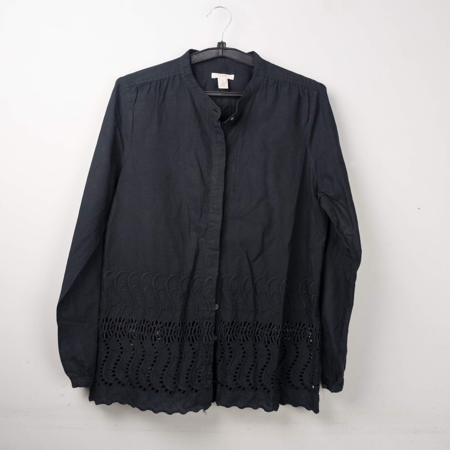 Black Chikankari Cotton Top