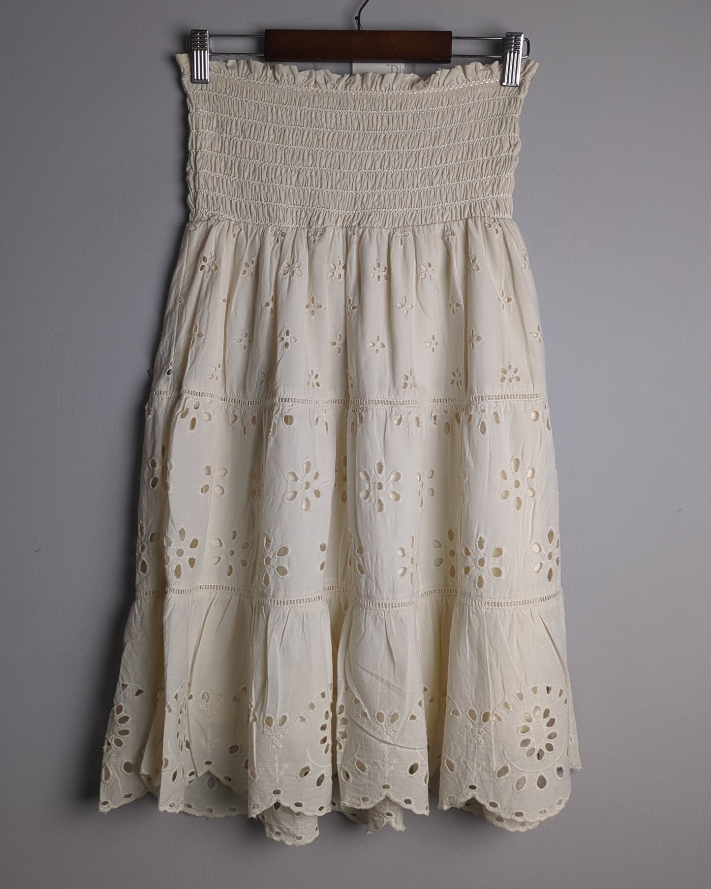 American Eagle Beige Eyelet Dress