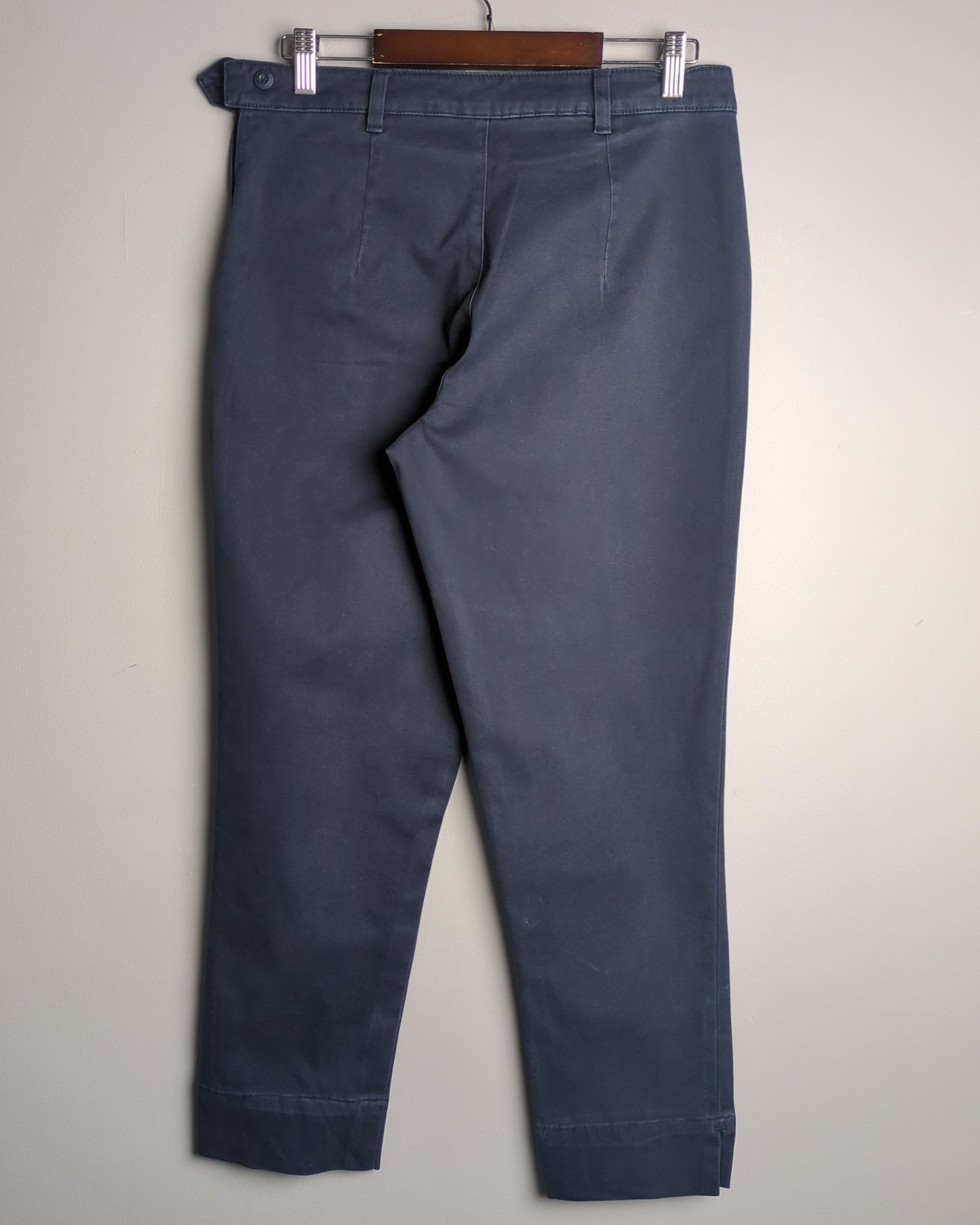 Cotton World Blue Slim Trousers