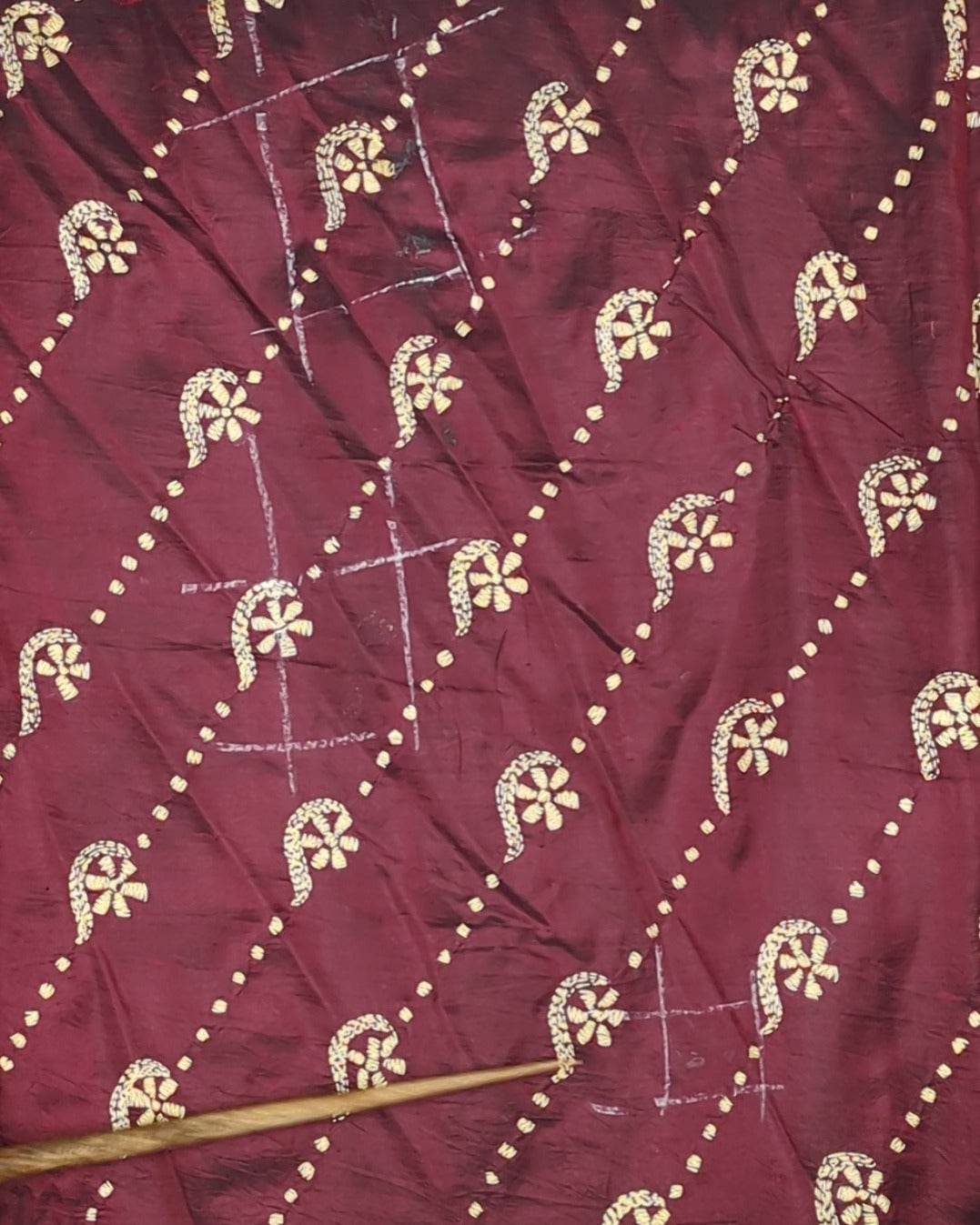 Wine Silk Saaree