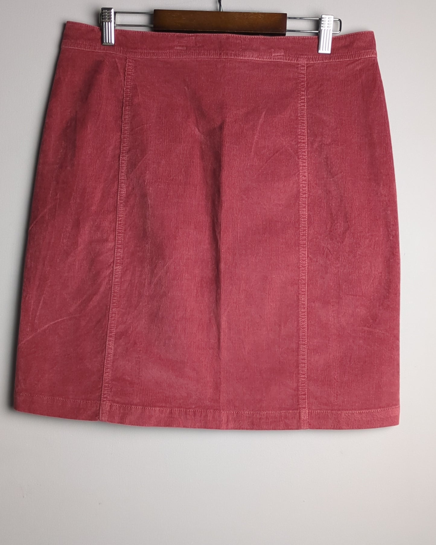 Denim Jeans And Casuals Wine Corduroy Skirt