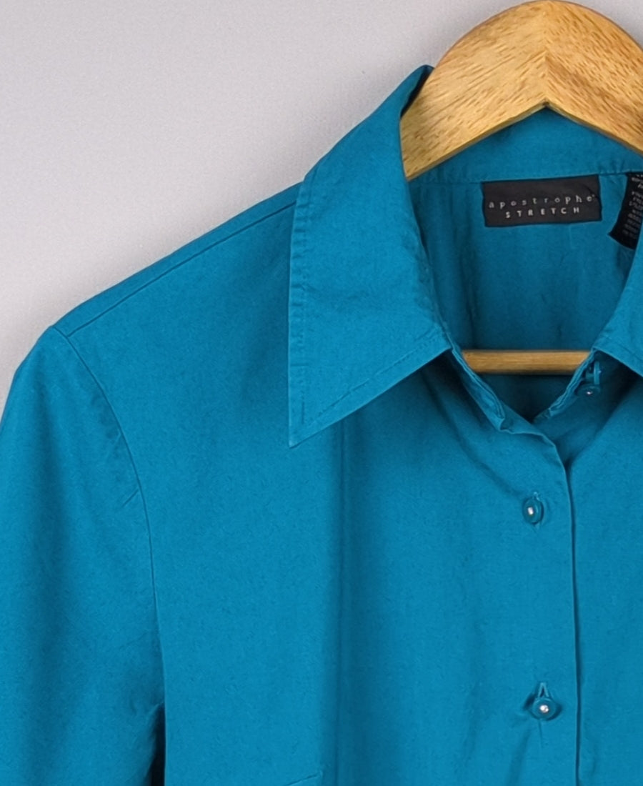 Teal Button-Down