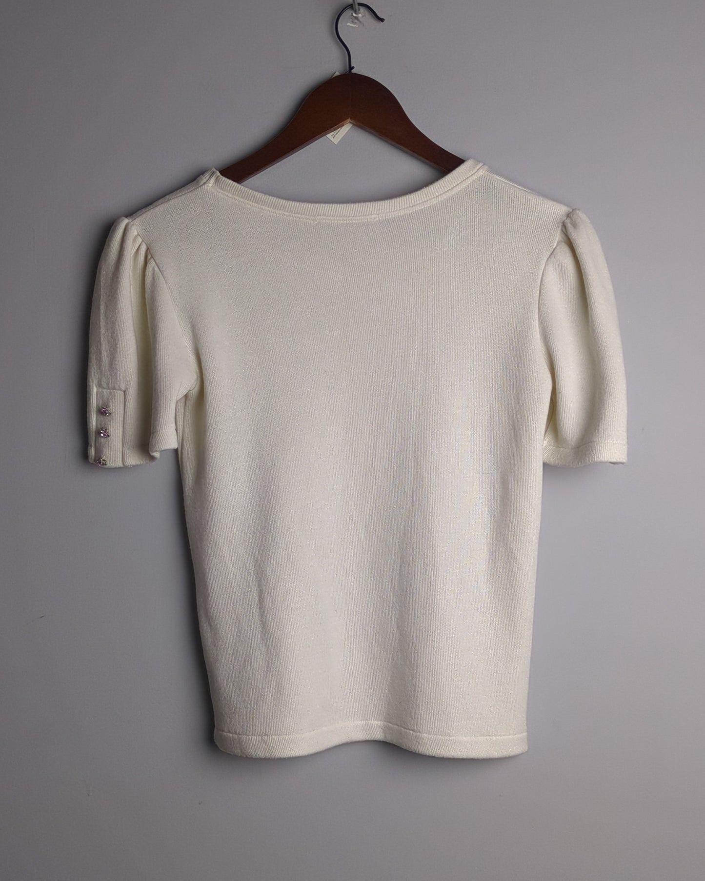 Zara White Knitted Top