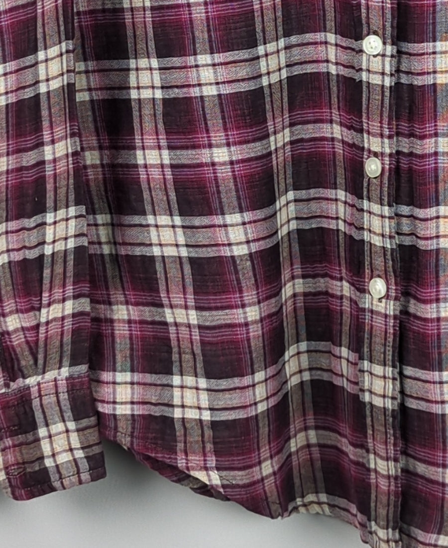 Plaid Maroon