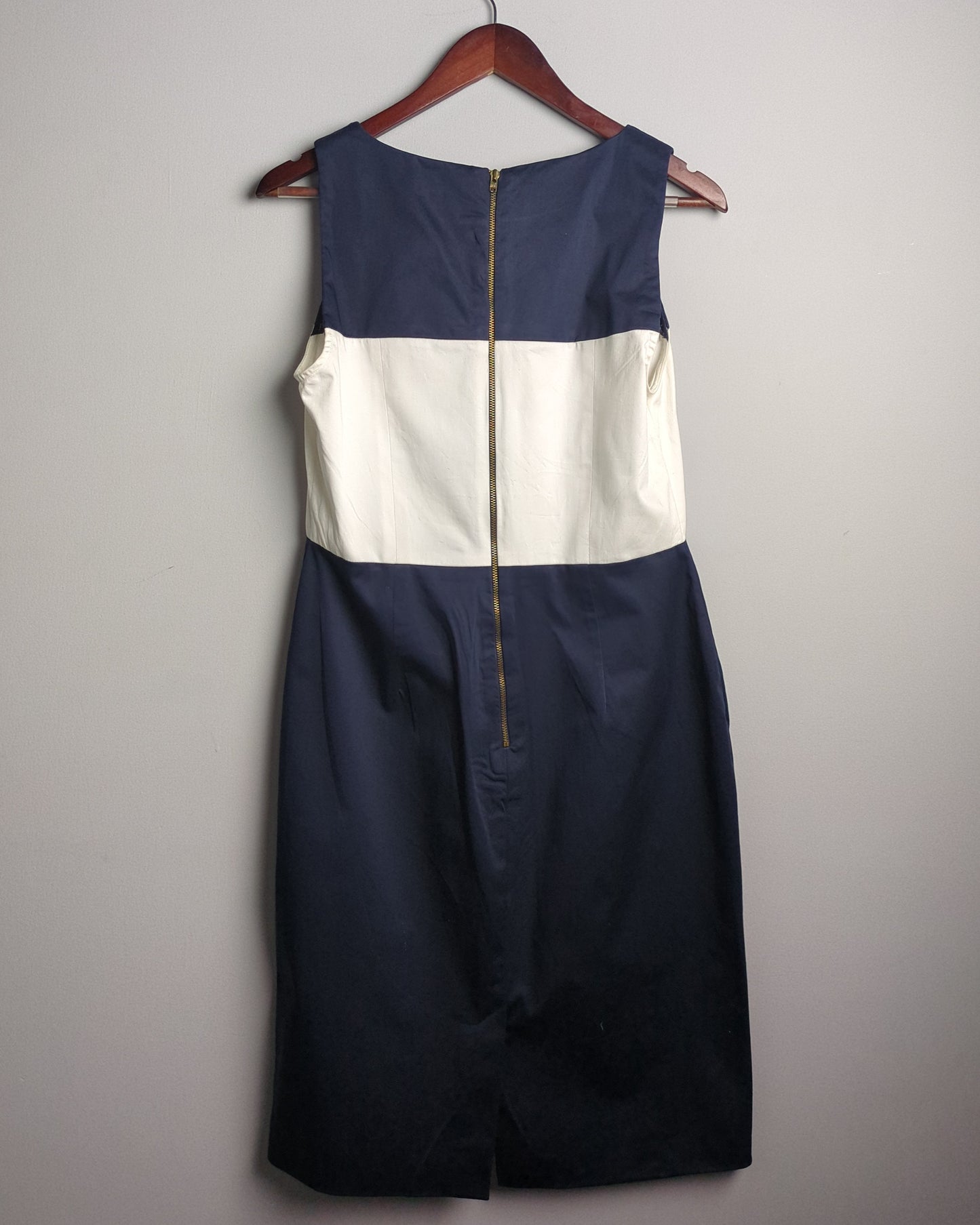 French Connection Blue Colorblock Dress