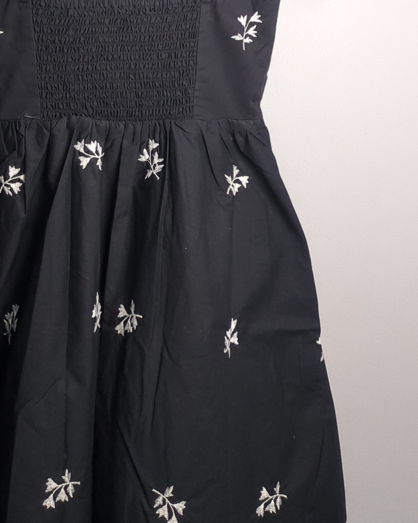 Zara Black Embroidered Dress