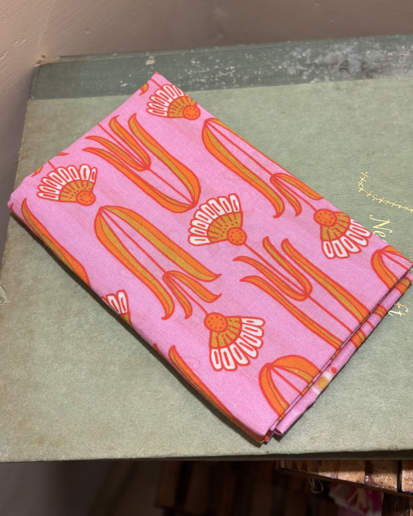 Pink Floral Bandana