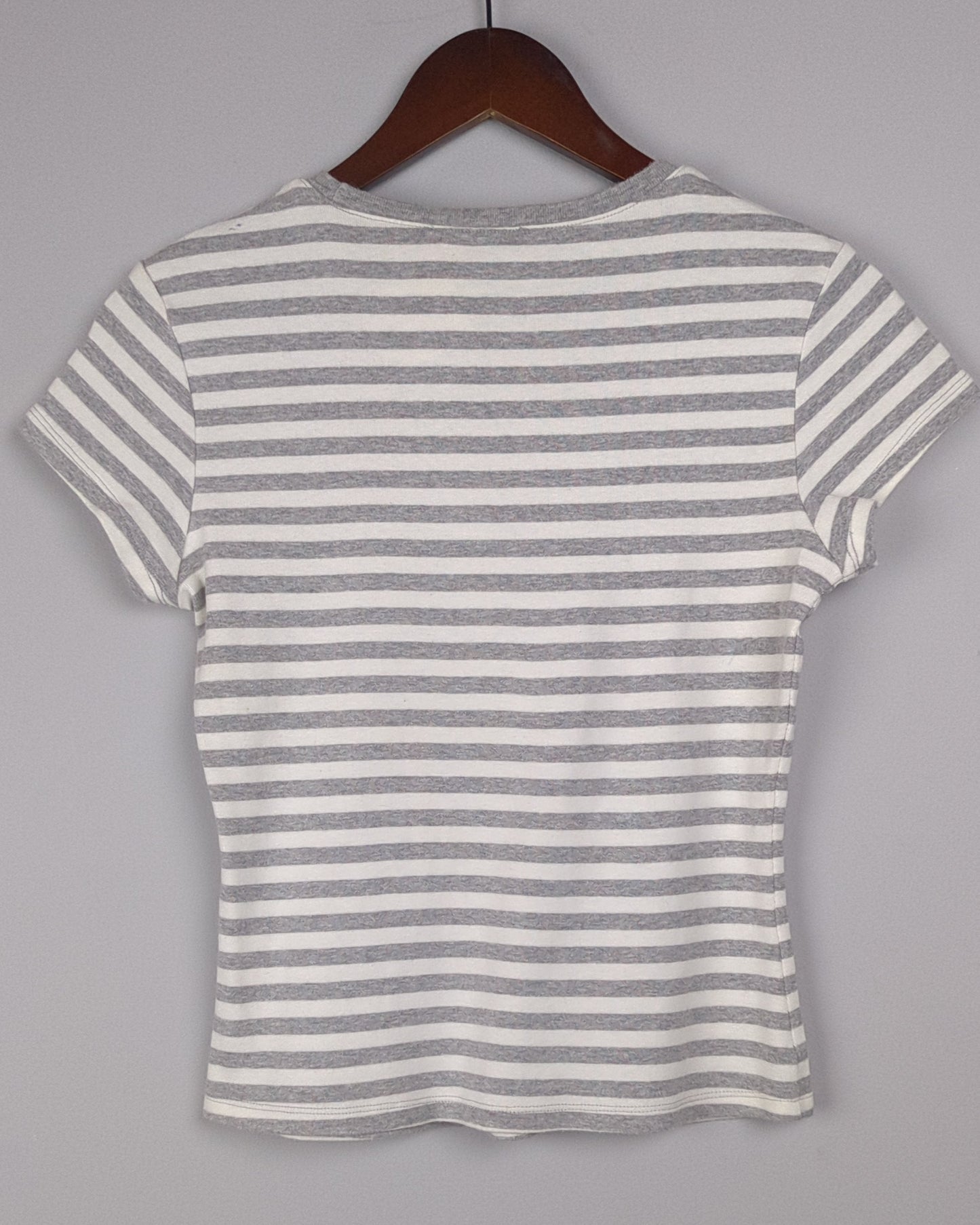 M&S Grey Striped Tee