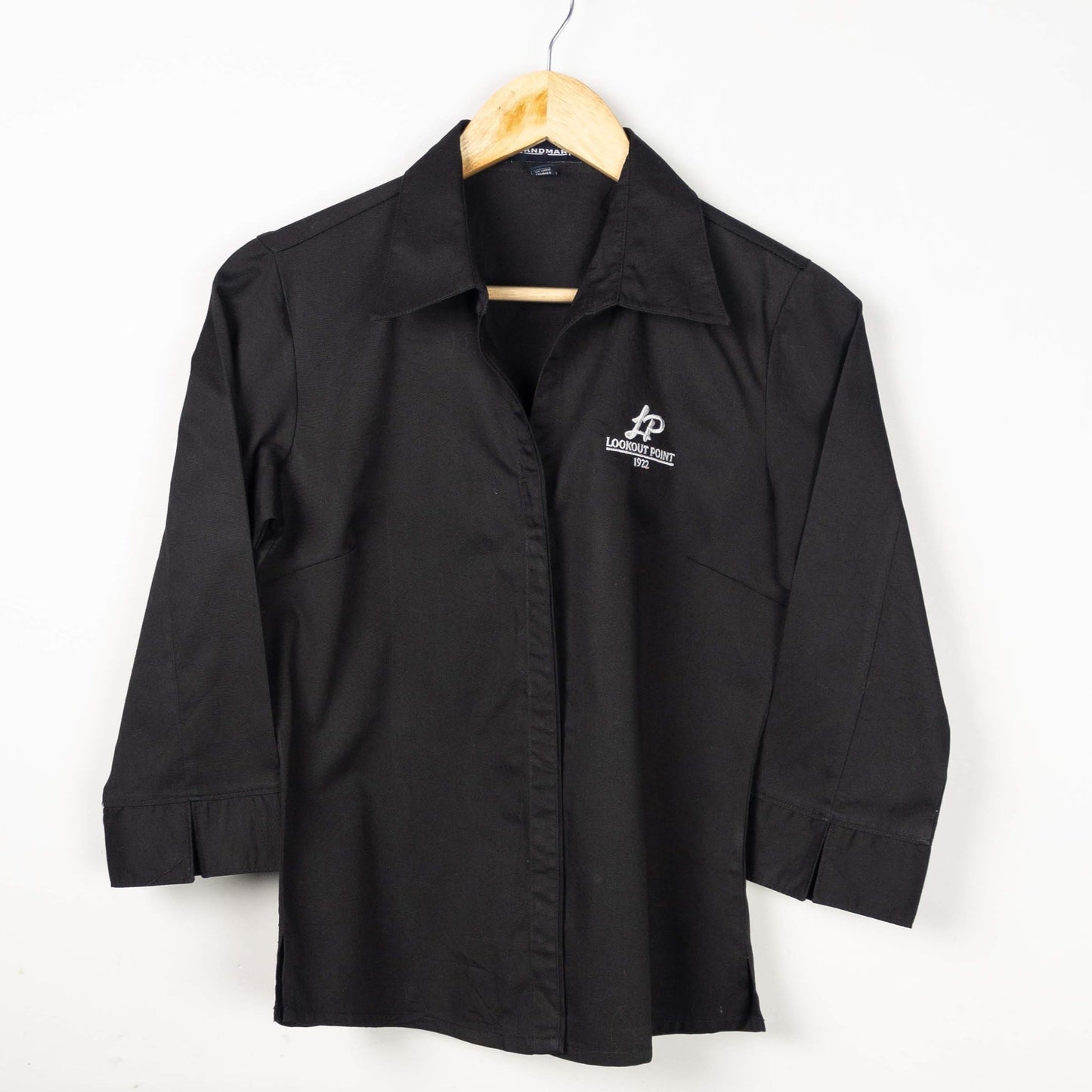 Black Button-Down Shirt