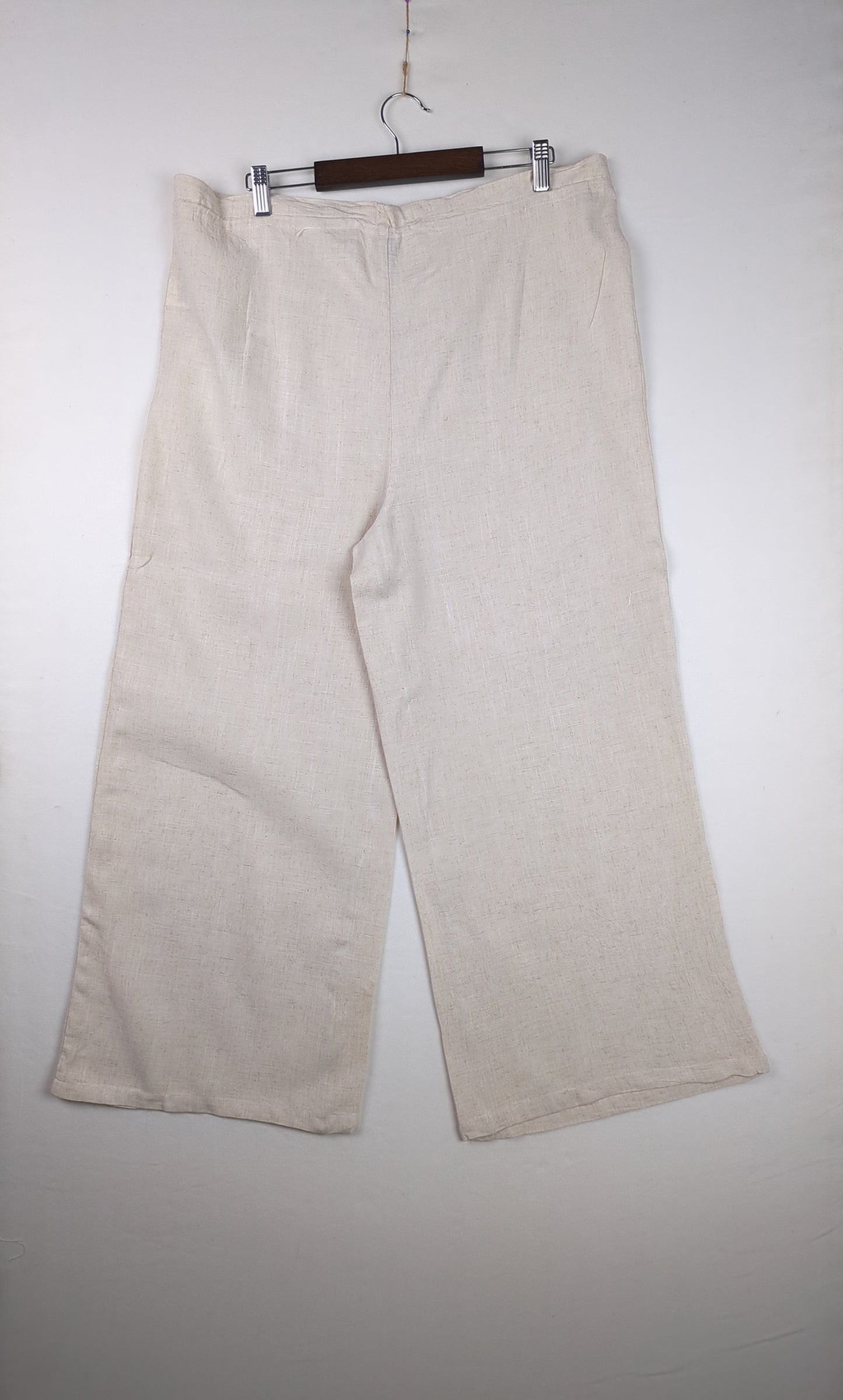 Beige Wide-Leg