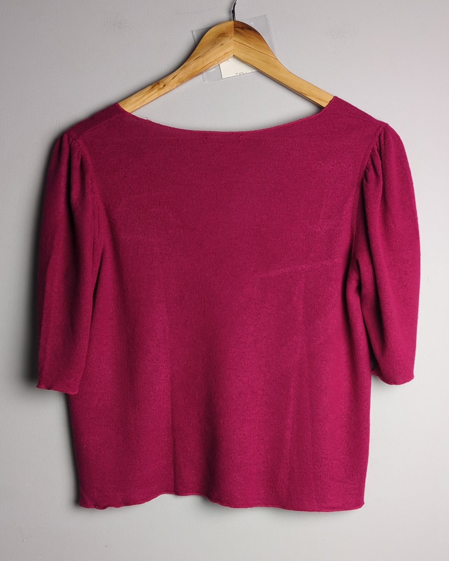 Zara Wine V-Neck Sweater