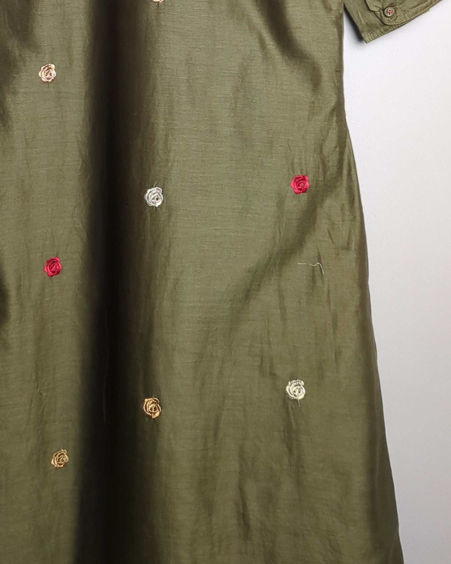 Nicobar Green Embroidered Kurta