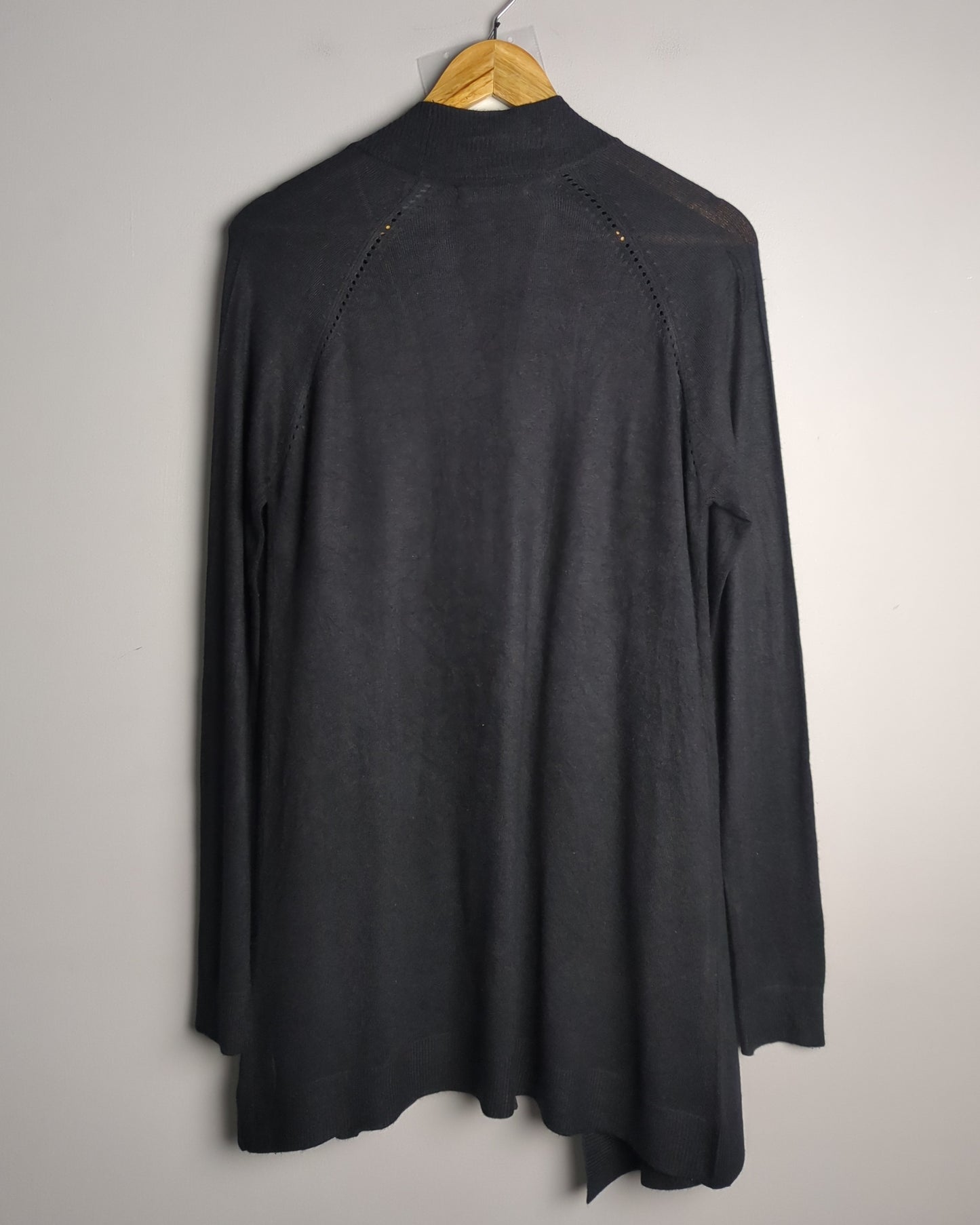 Mango Black Open Cardigan