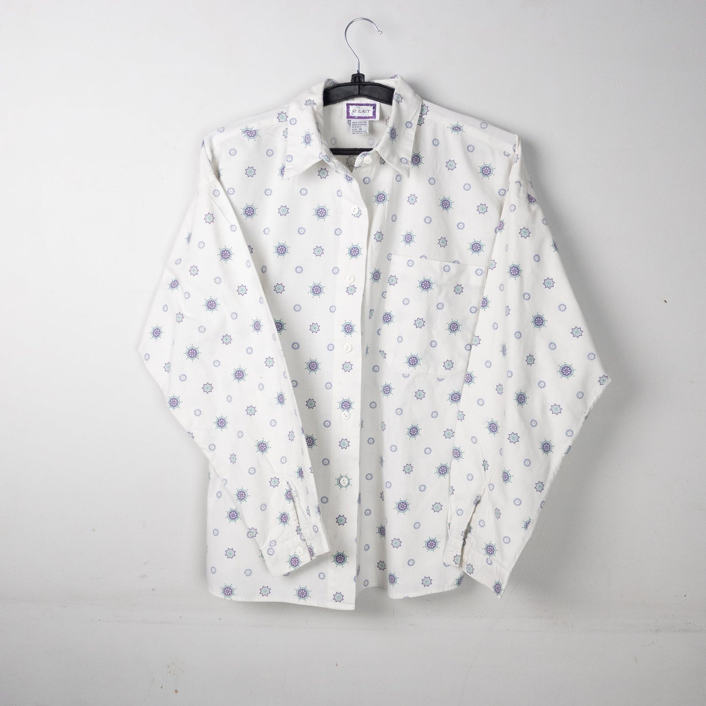 Printed Button-Up Shirt