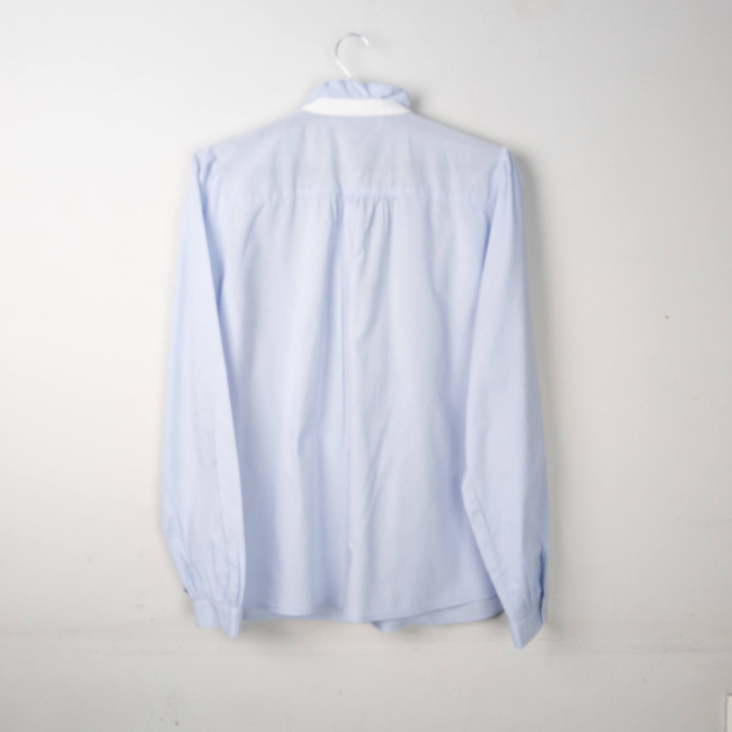 Ruffle Trim Button-Down Shirt