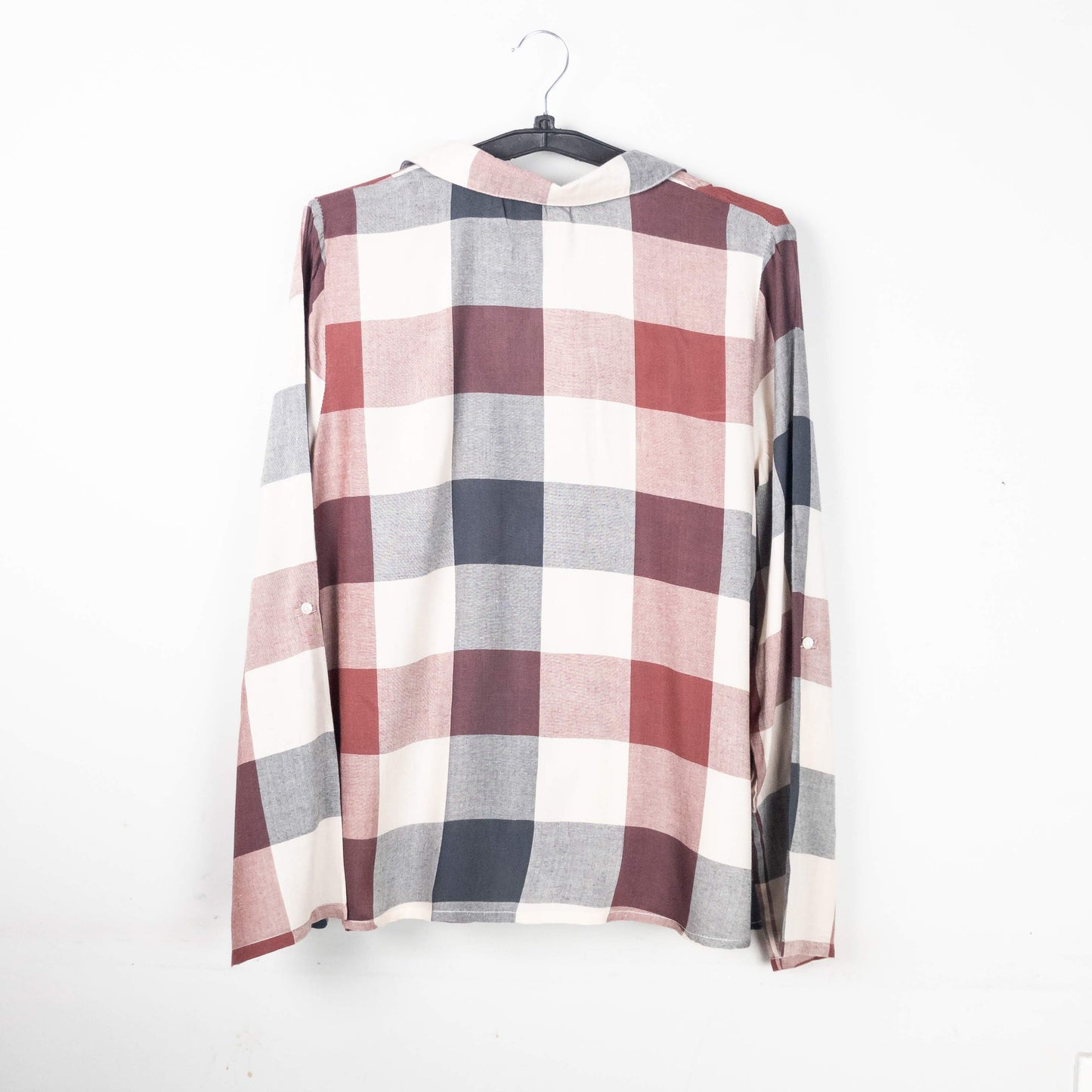 Plaid Relaxed Fit Blouse