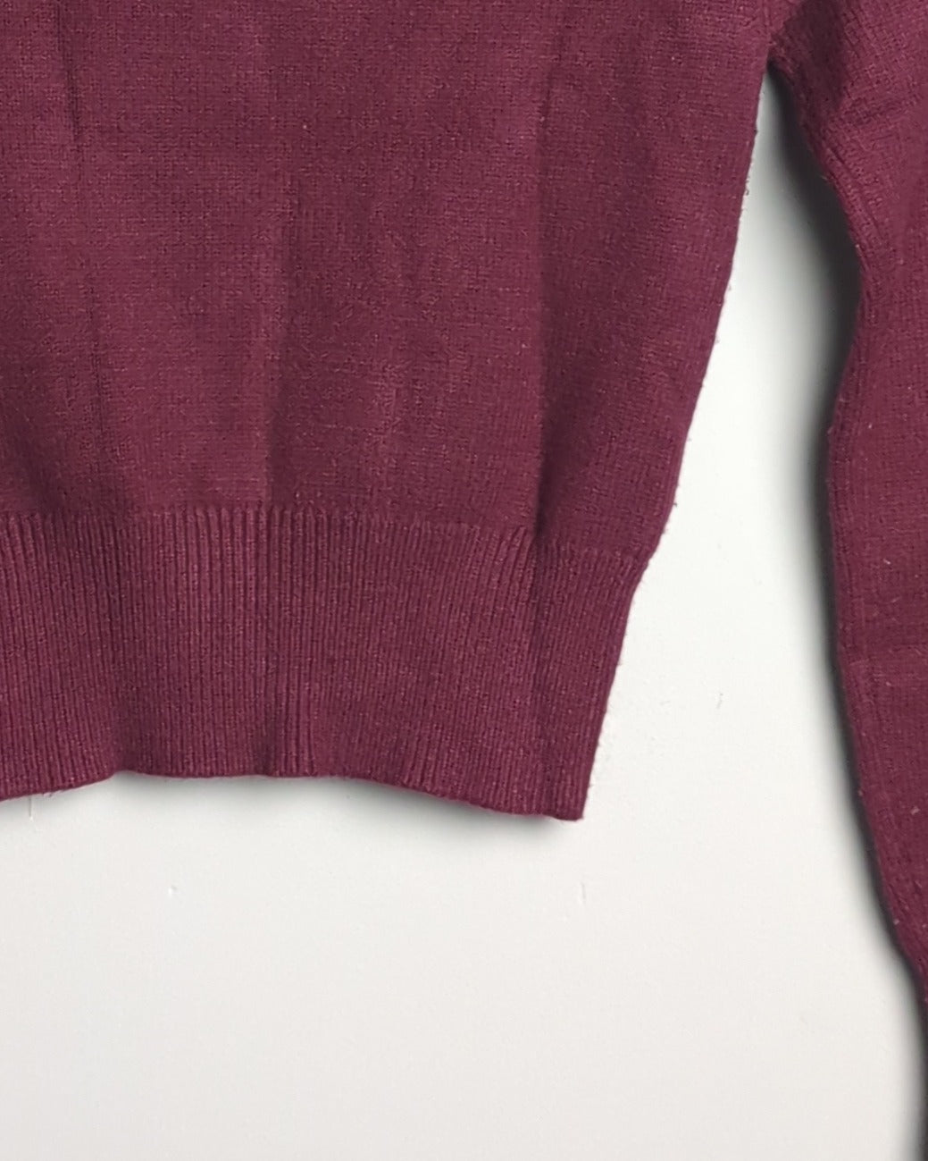 Zara Wine Mock Neck