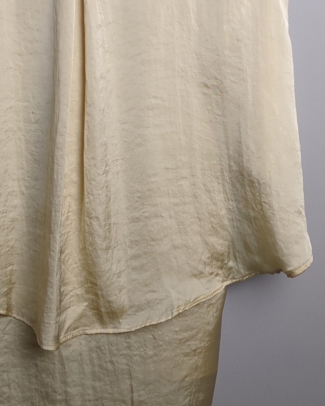 Beige Satin Blouse