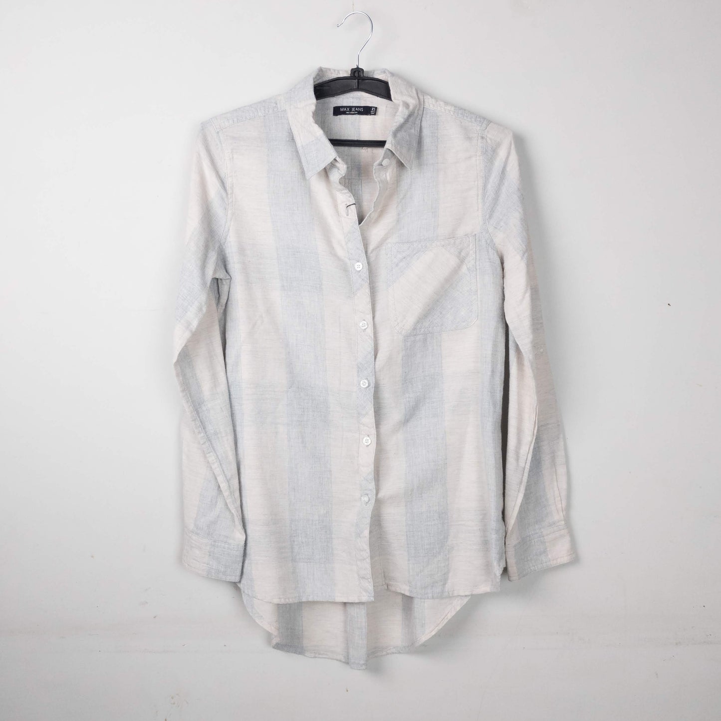 Striped Button-Up Shirt