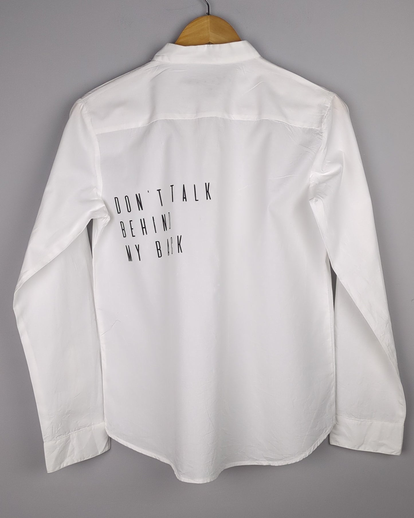 Exhale White Mandarin Shirt
